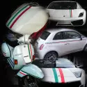 Bande en vinyle drapeau italien pour voiture, scooter et moto