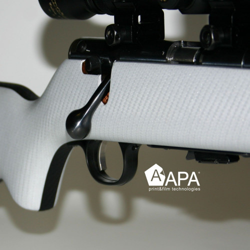 Pellicola adesiva 3D effetto carbonio bianco APA made in Italy