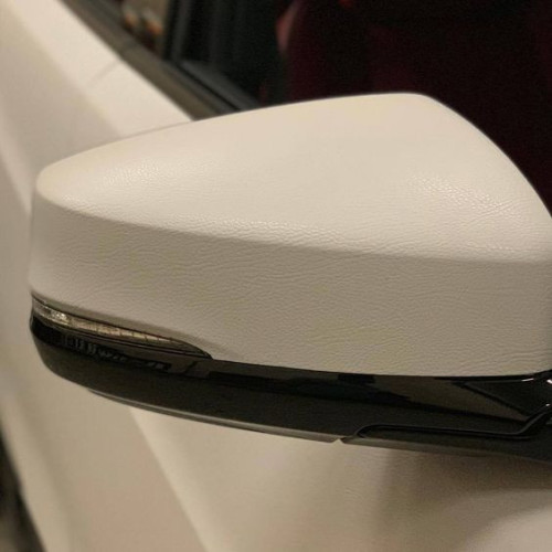 Película adhesiva efecto cuero blanco 3D APA made in Italy car