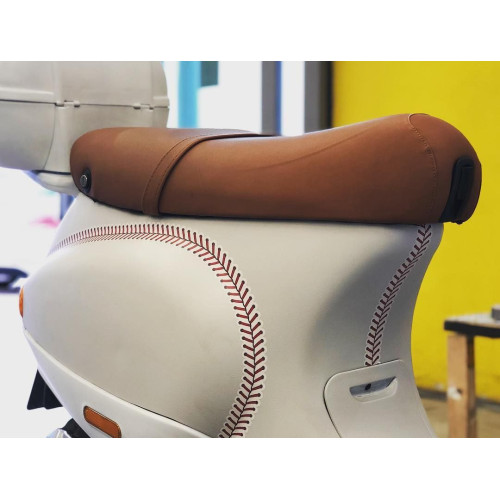 APA 3D weiße Lederoptik Klebefolie made in Italy Car Wrapping