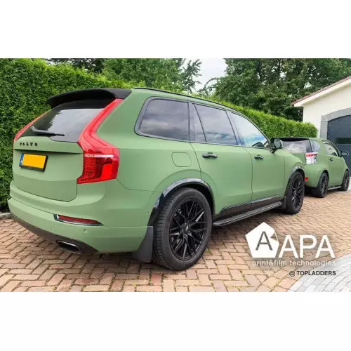 APA ultra matte Samt-Militärgrün Klebefolie made in Italy Car