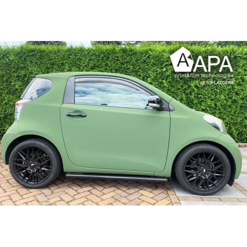 Pellicola adesiva ultraOpaco velluto military green APA made in