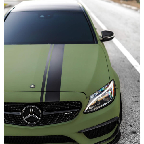 APA ultra matte Samt-Militärgrün Klebefolie made in Italy Car