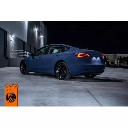 APA ultra matte velvet blue adhesive film made in Italy car