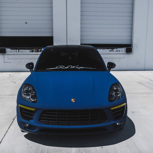 APA ultra matte velvet blue adhesive film made in Italy car