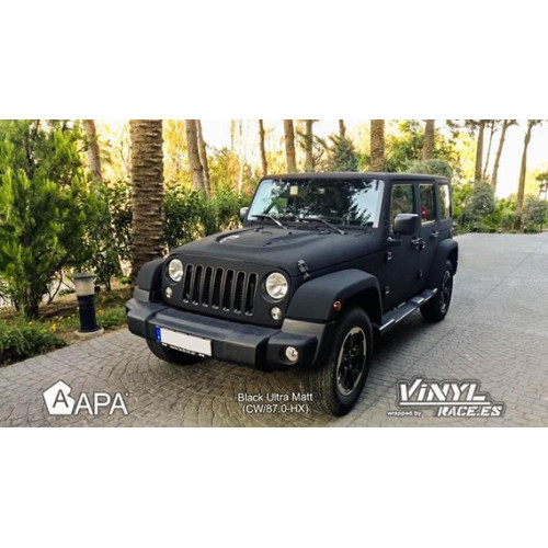 APA ultra matter Samtschwarz Klebefolie made in Italy Car