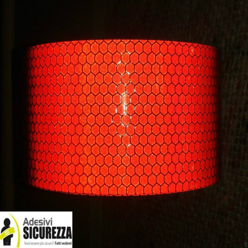 red reflective warning adhesive tape(class 2) - 50mm Best