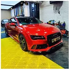 APA glänzende metallisierte candy-feuerrot Klebefolie made in 2