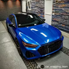 Película adesiva metálica brilhante azul candy APA made in 2