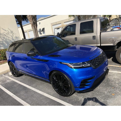 Película adesiva metálica brilhante azul candy APA made in