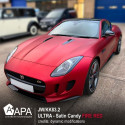 APA matte metallic fire red adhesive film made in Italy car