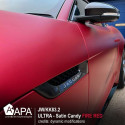 APA matte metallic fire red adhesive film made in Italy car
