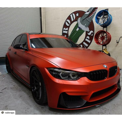 APA matte metallic fire red adhesive film made in Italy car
