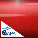 APA matte metallic fire red adhesive film made in Italy car