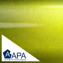 APA matte metallic lime adhesive film made in Italy car
